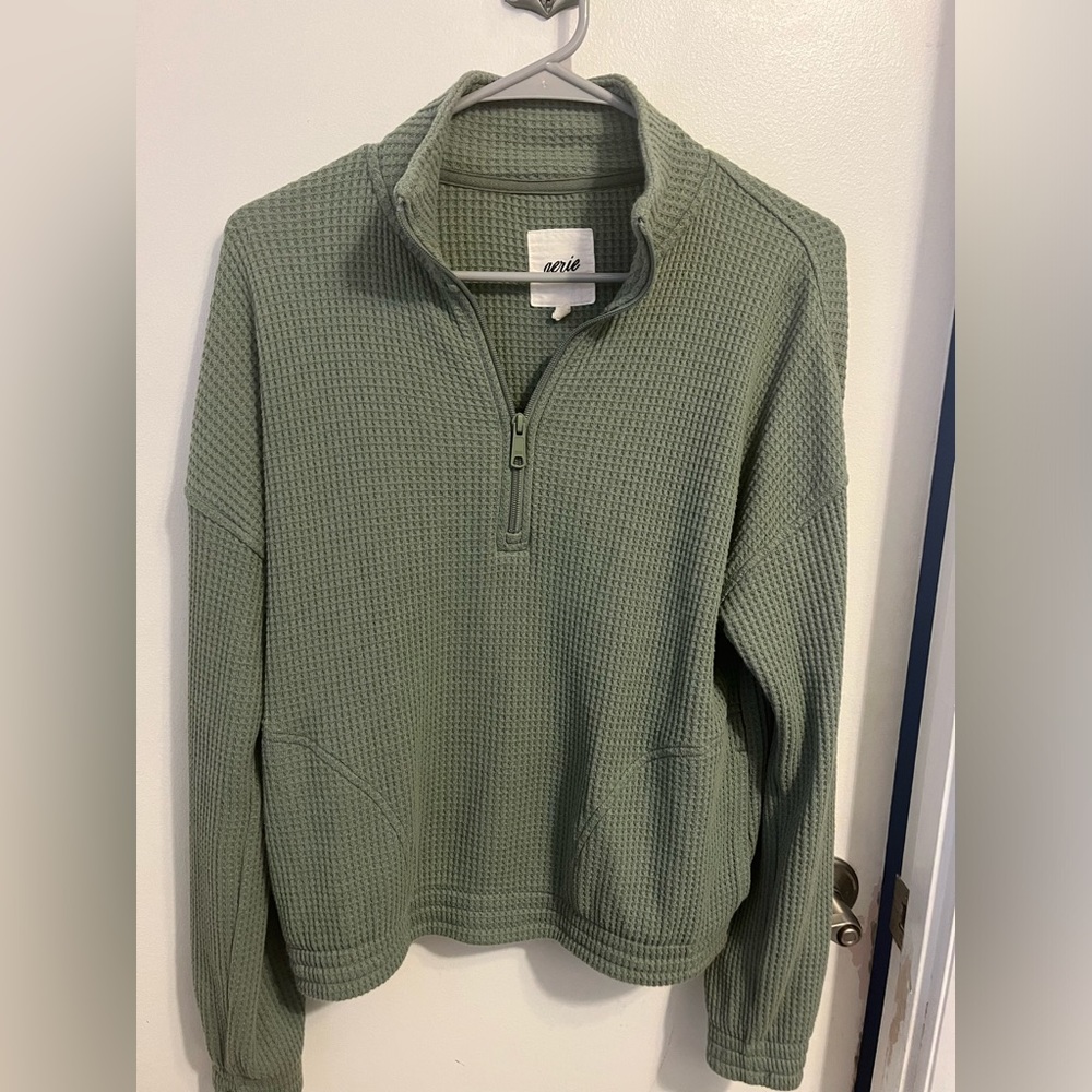 Aerie waffle sweatshirt